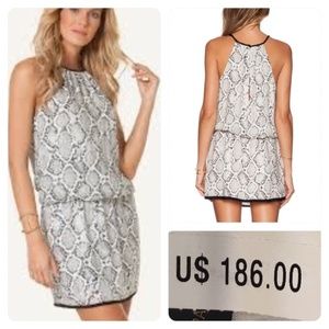 NWT ViX Women's Grey Luana Mini Dress
